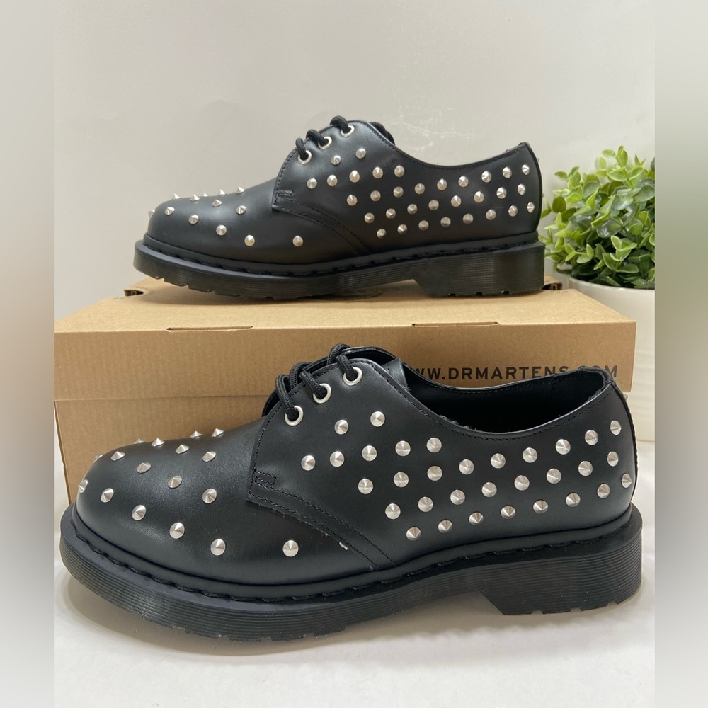NEW Dr. Martens 1461 Stud Unisex Leather Oxford Derby Shoes M9/W10,M10/W11 $160 - Picture 8 of 10